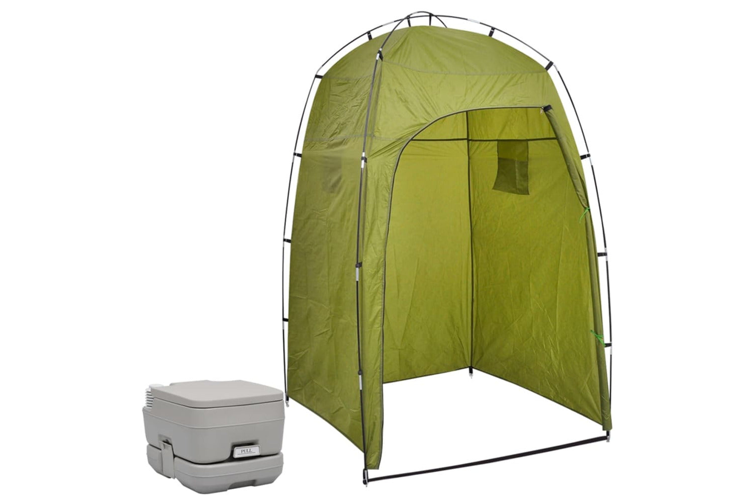 Vidaxl 3081890 Portable Camping Toilet With Tent 10+10 L-2