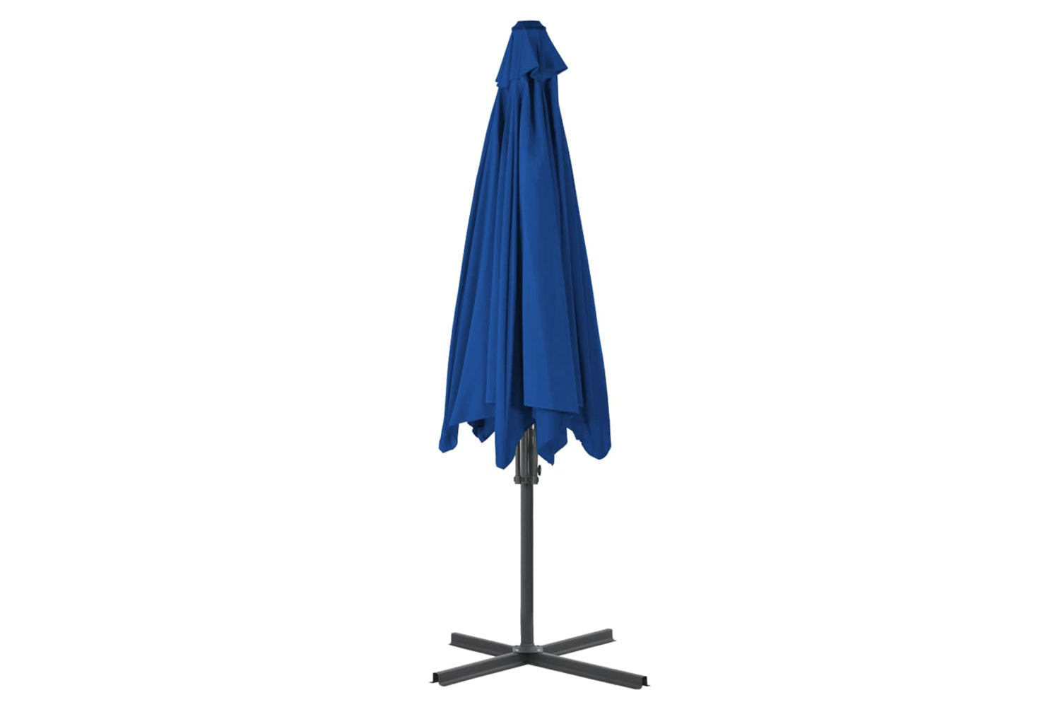 vidaXL 312521 Outdoor Parasol With Steel Pole Blue 300x230cm-4