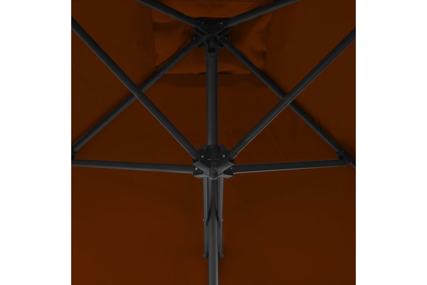 vidaXL 312515 Outdoor Parasol With Steel Pole Terracotta 250x250x230cm-4