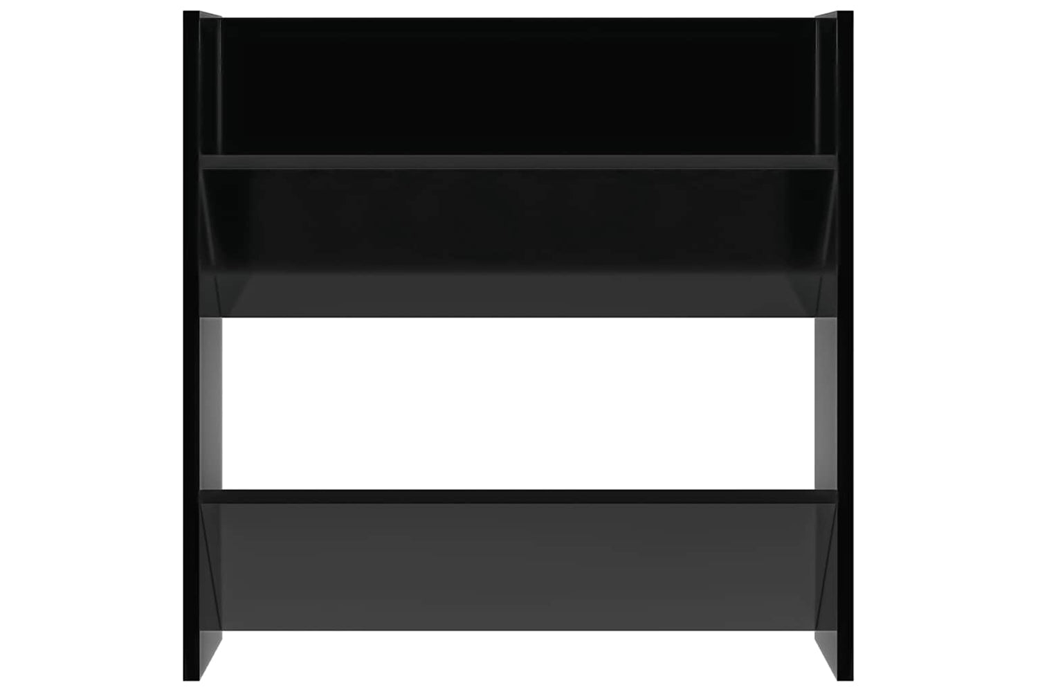 vidaXL 806737 Wall Shoe Cabinets 4 Pcs High Gloss Black 60x18x60cm Engineered Wood-5