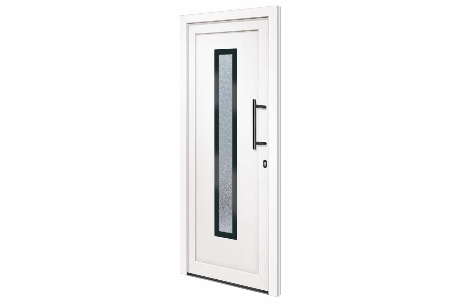 vidaXL 3157079 Front Door White 88x200cm Pvc-2