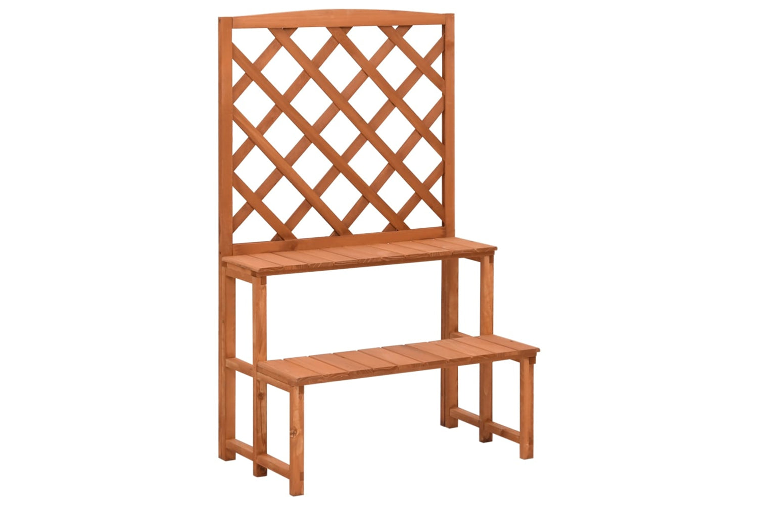 vidaXL 316413 Plant Stand With Trellis 70x42x115cm Solid Fir Wood