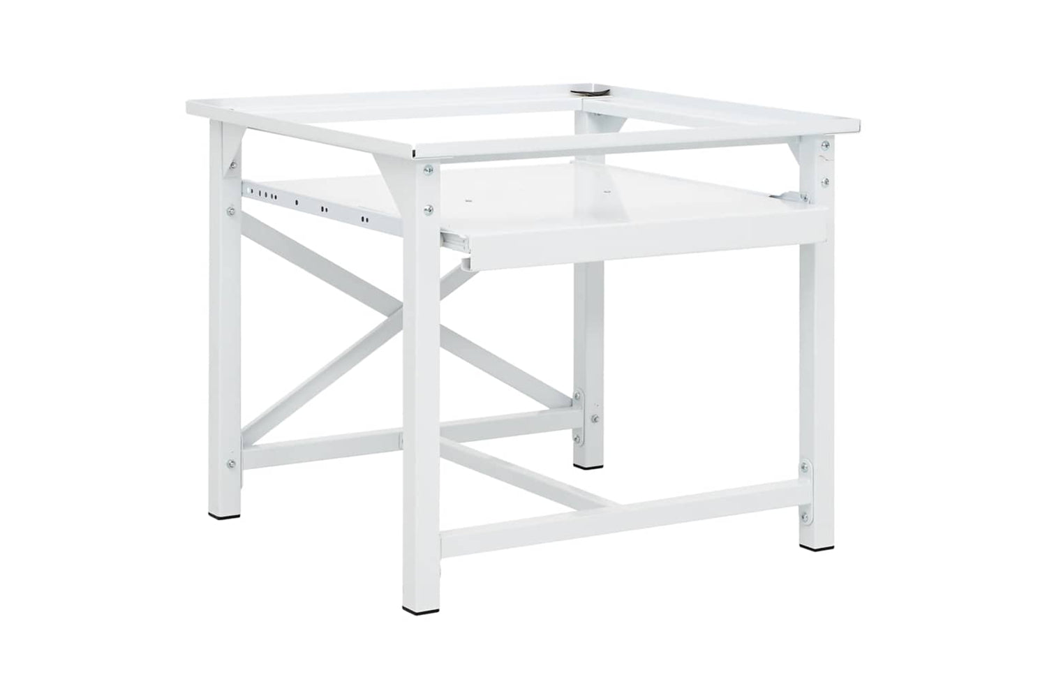 Vidaxl 50449 Washing Machine Pedestal With Pull-out Shelf White