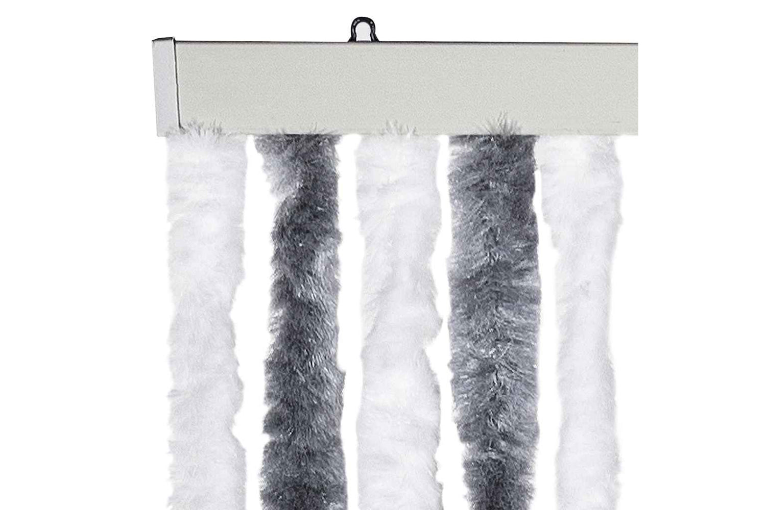 vidaXL Insect Curtain Grey And White 56x185cm Chenille-3