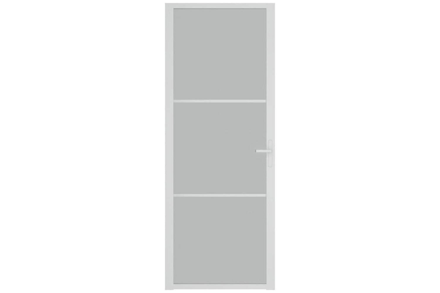 vidaXL 350576 Interior Door 76x201.5cm White Matt Glass And Aluminium-2