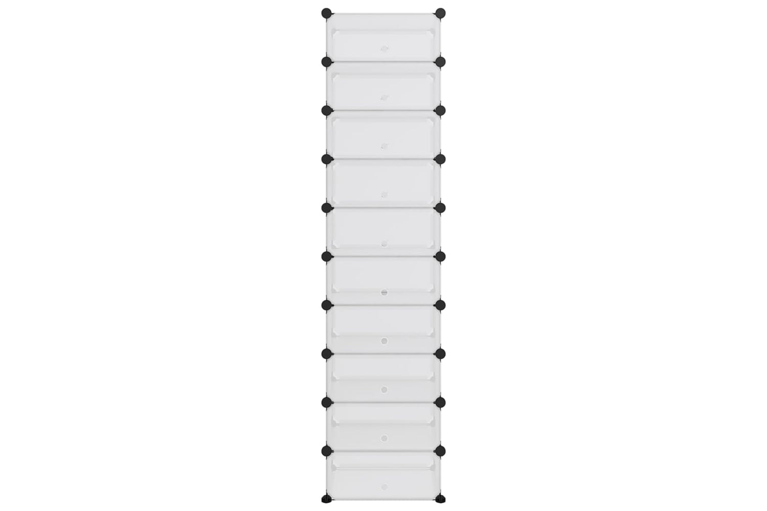 vidaXL 340561 Shoe Rack Transparent 44x32x174cm Pp-2