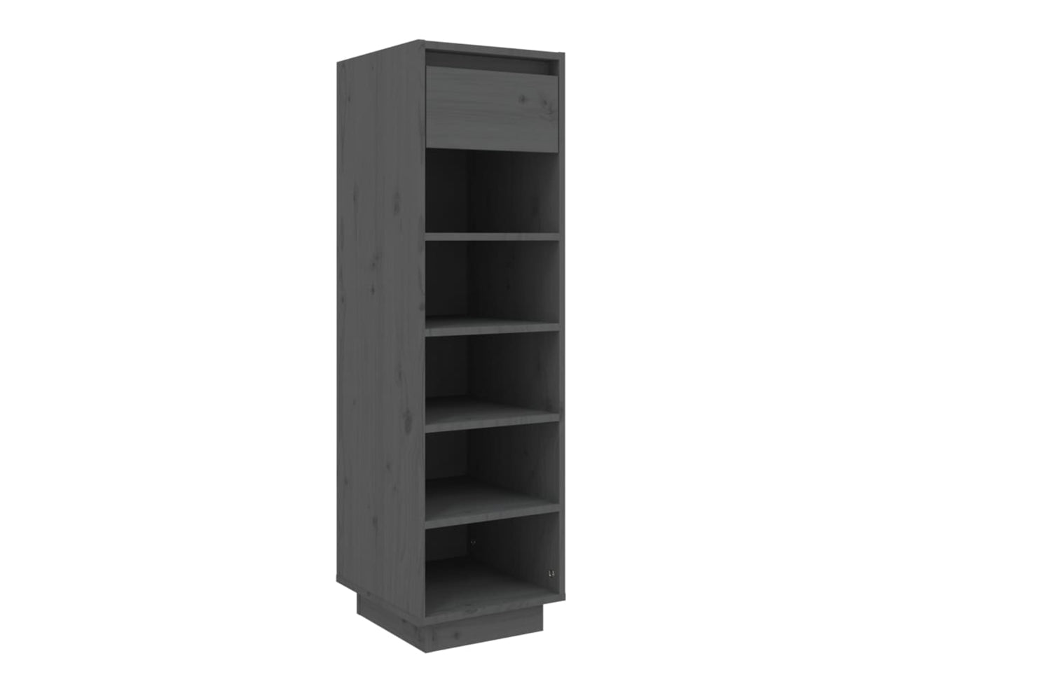 vidaXL Shoe Cabinet Grey 30x34x105cm Solid Wood Pine