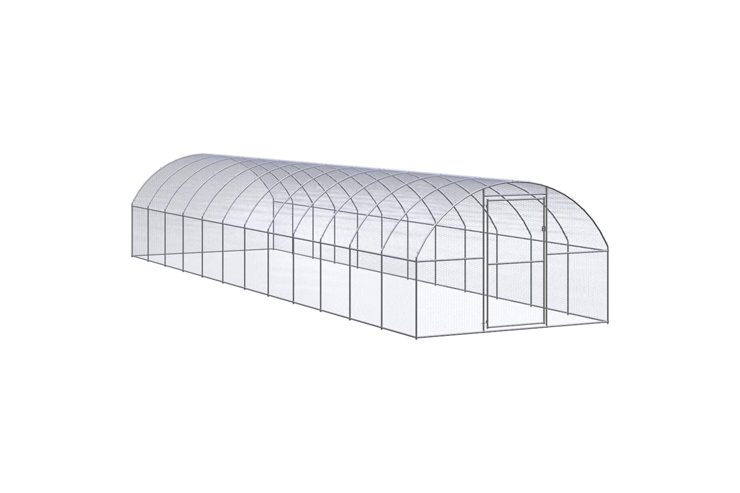 Vidaxl 3095468 Outdoor Chicken Coop 3x12x2 M Galvanised Steel