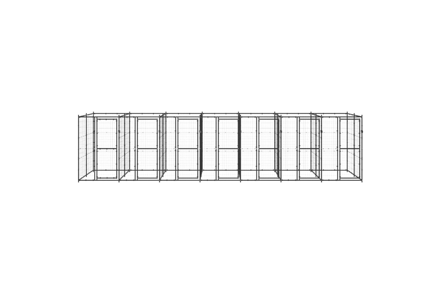 Vidaxl 3082265 Outdoor Dog Kennel Steel 16.94 M2-2