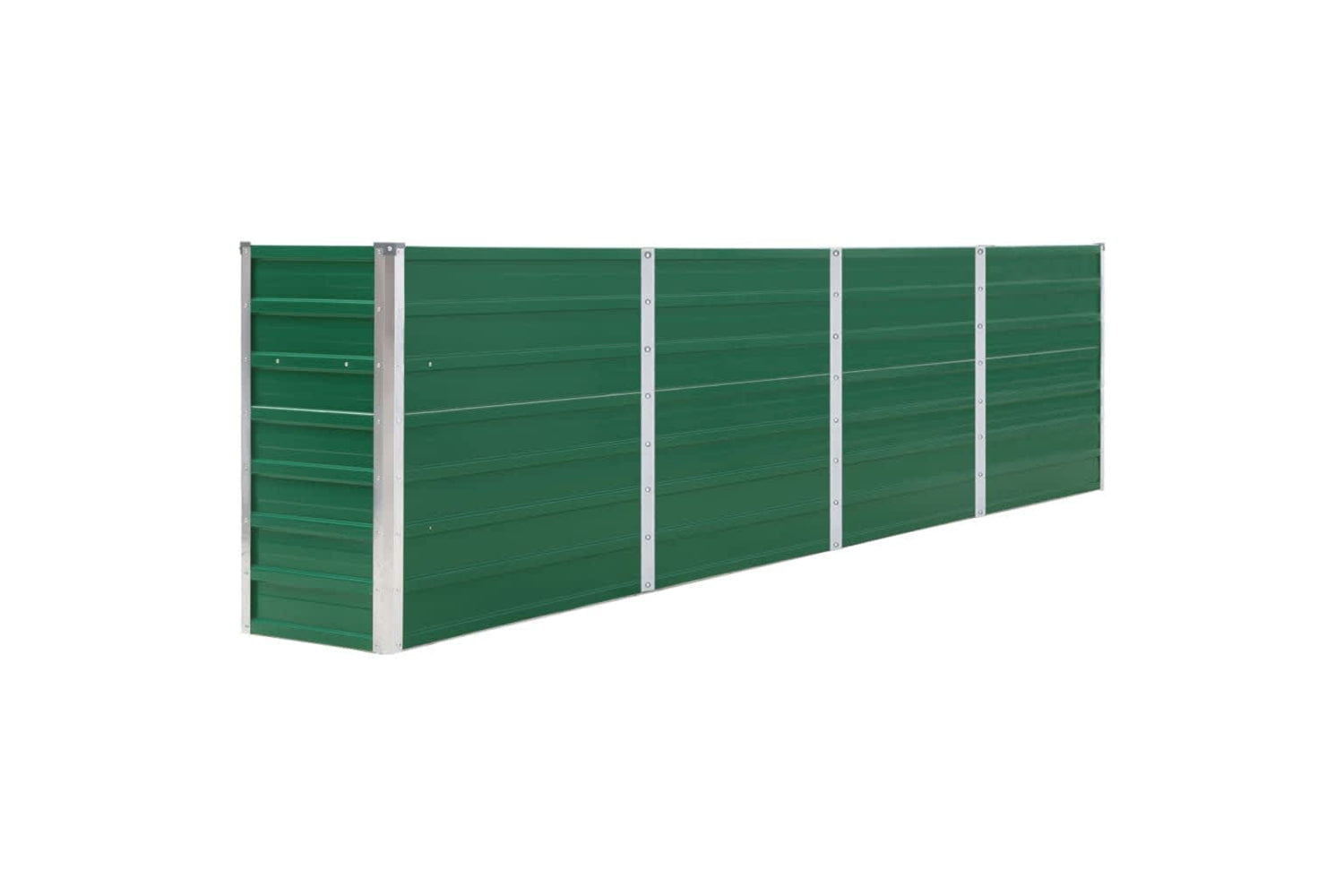 vidaXL 47049 Raised Garden Bed 320x40x77cm Galvanised Steel Green