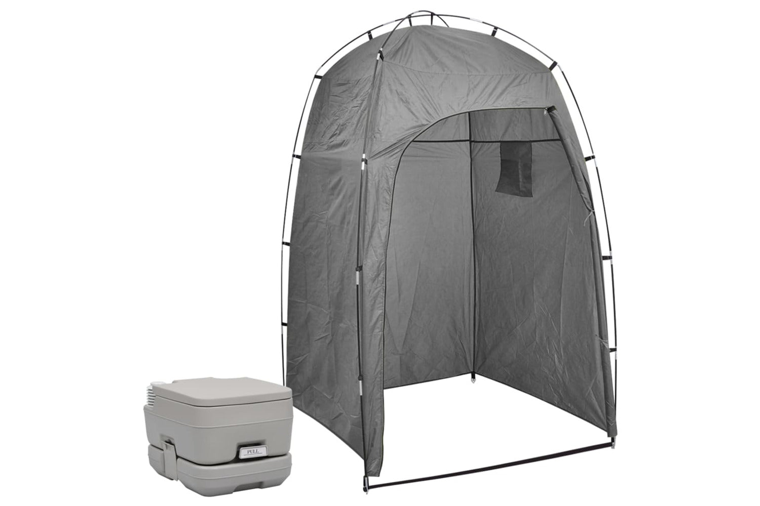 Vidaxl 3081892 Portable Camping Toilet With Tent 10+10 L-2