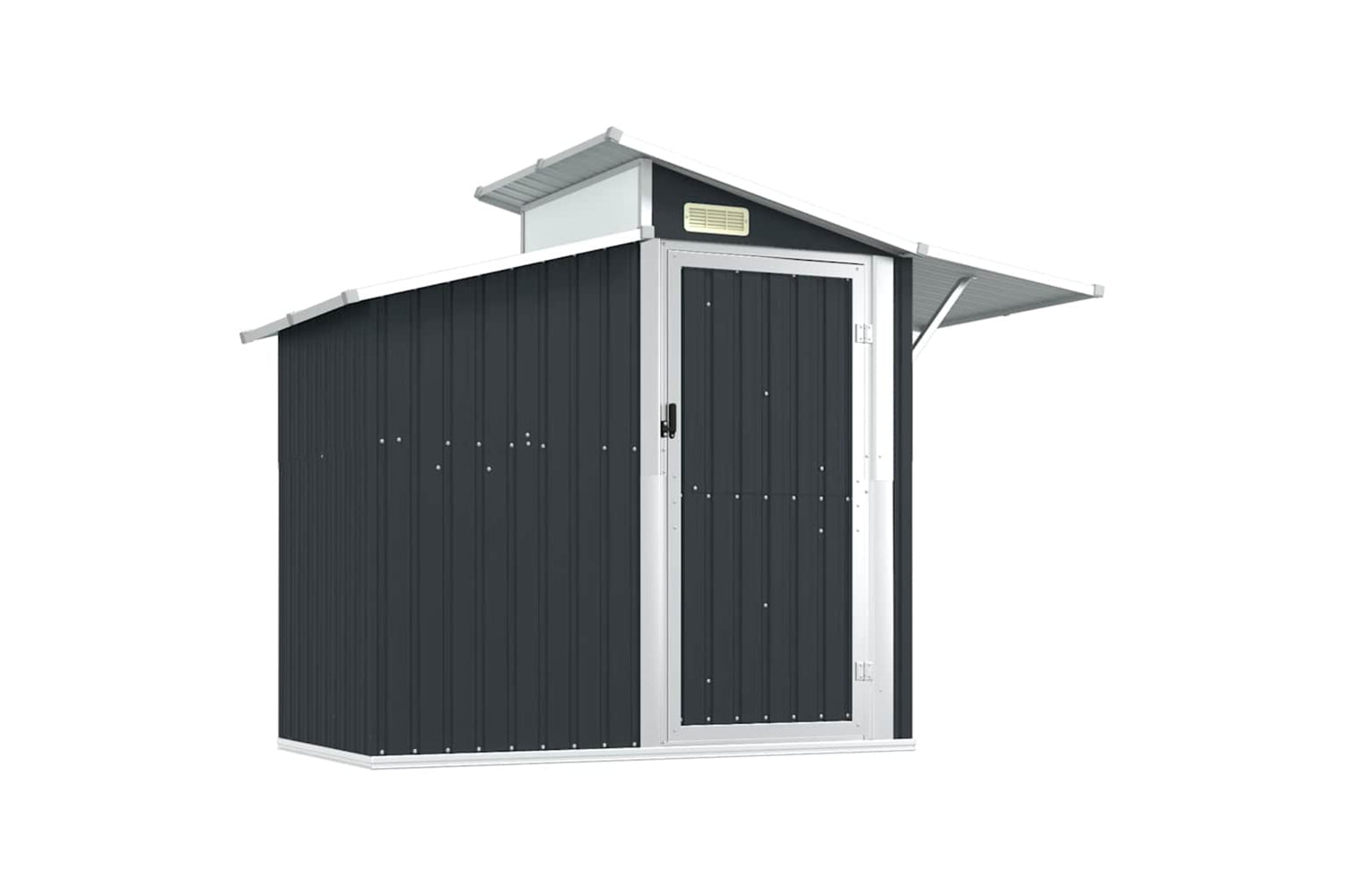 vidaXL Garden Shed Anthracite 270x130x208.5cm Galvanised Steel