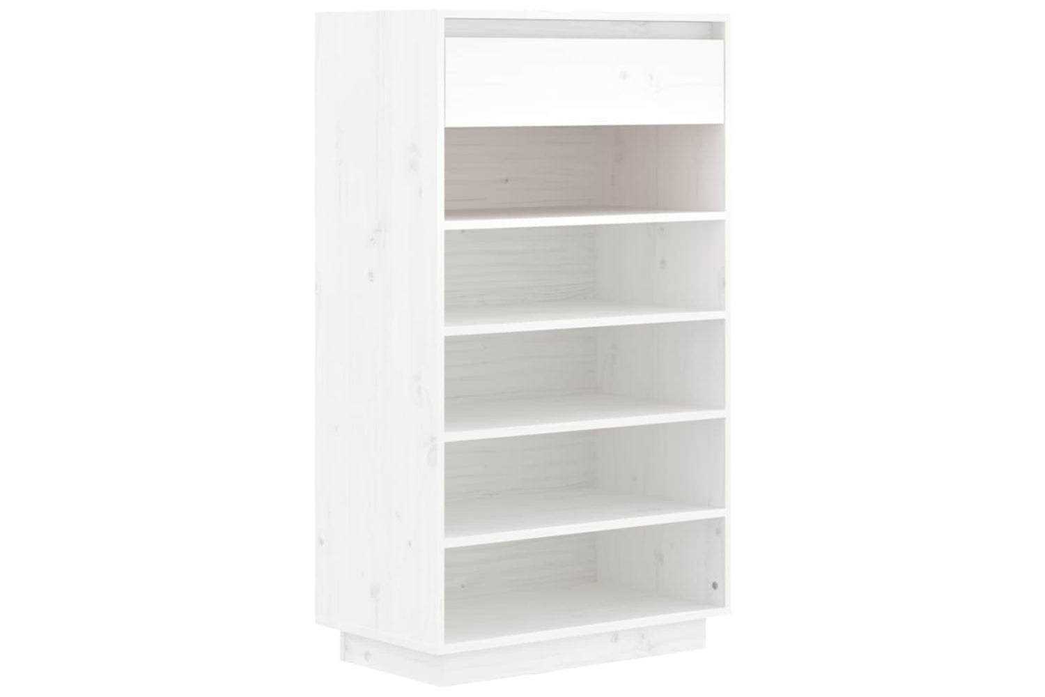 vidaXL 813551 Shoe Cabinet White 60x34x105cm Solid Wood Pine