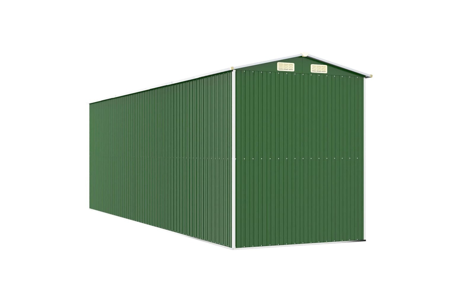 vidaXL 3147432 Garden Shed Green 192x606x223cm Galvanised Steel-5