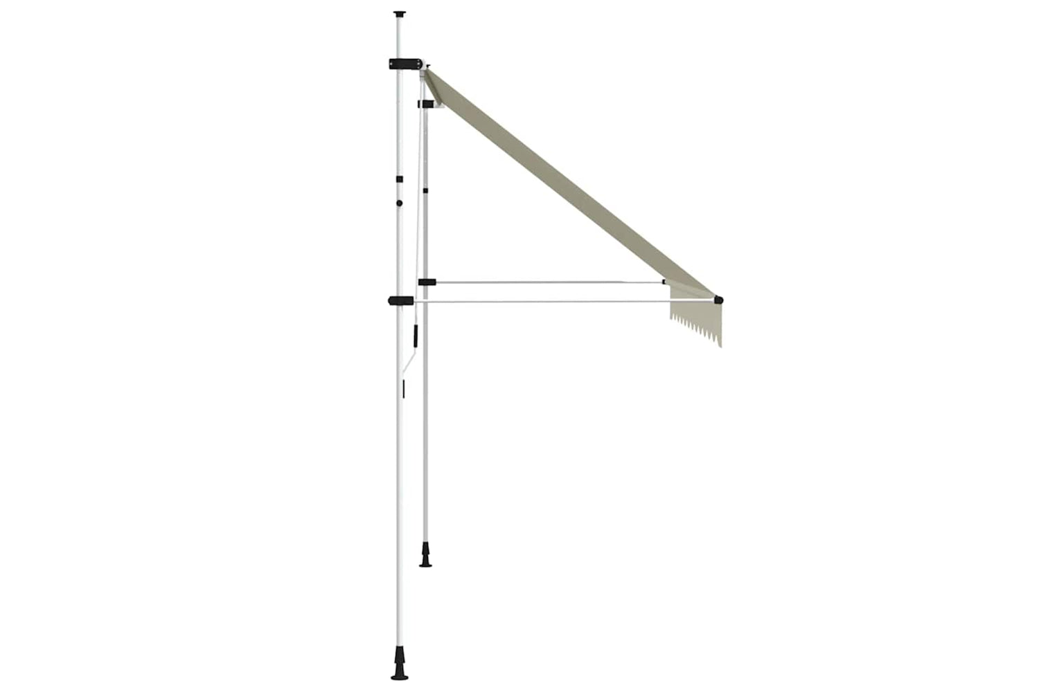 vidaXL 143696 Manual Retractable Awning 300cm Cream-3