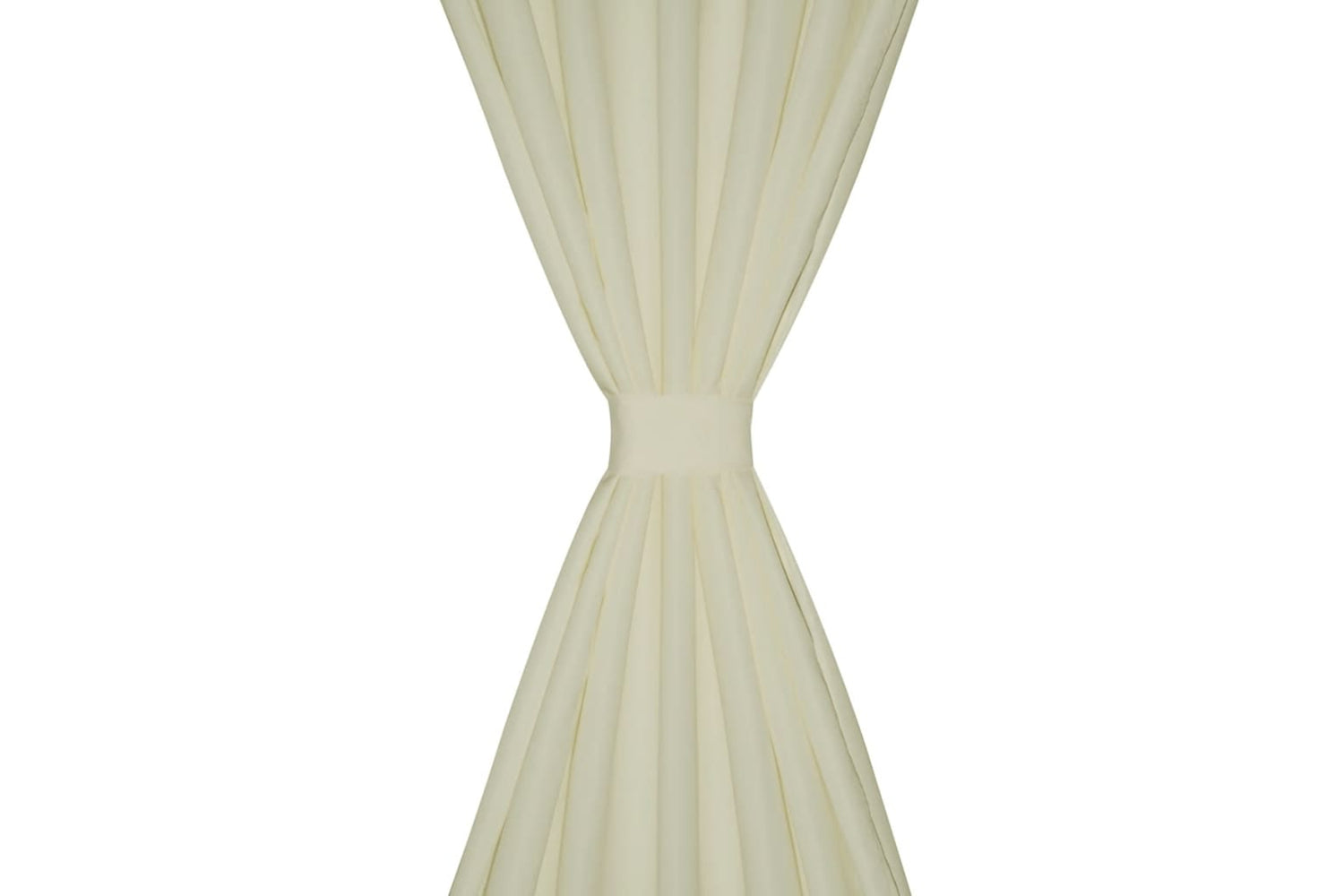 vidaXL 130358 2 Pcs Cream Micro-satin Curtains With Loops 140 X 245cm-3