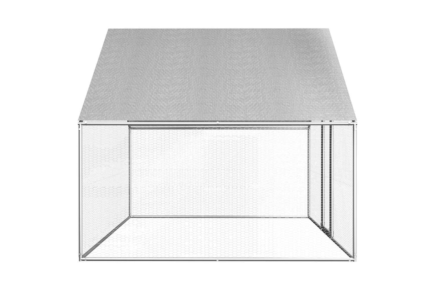 Vidaxl Outdoor Chicken Cage 2.75x2x1.92 M Galvanised Steel-3