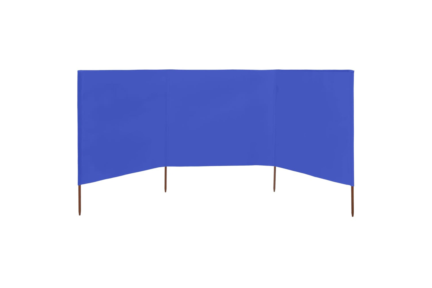 vidaXL 47145 3-panel Wind Screen Fabric 400x80cm Azure Blue-3