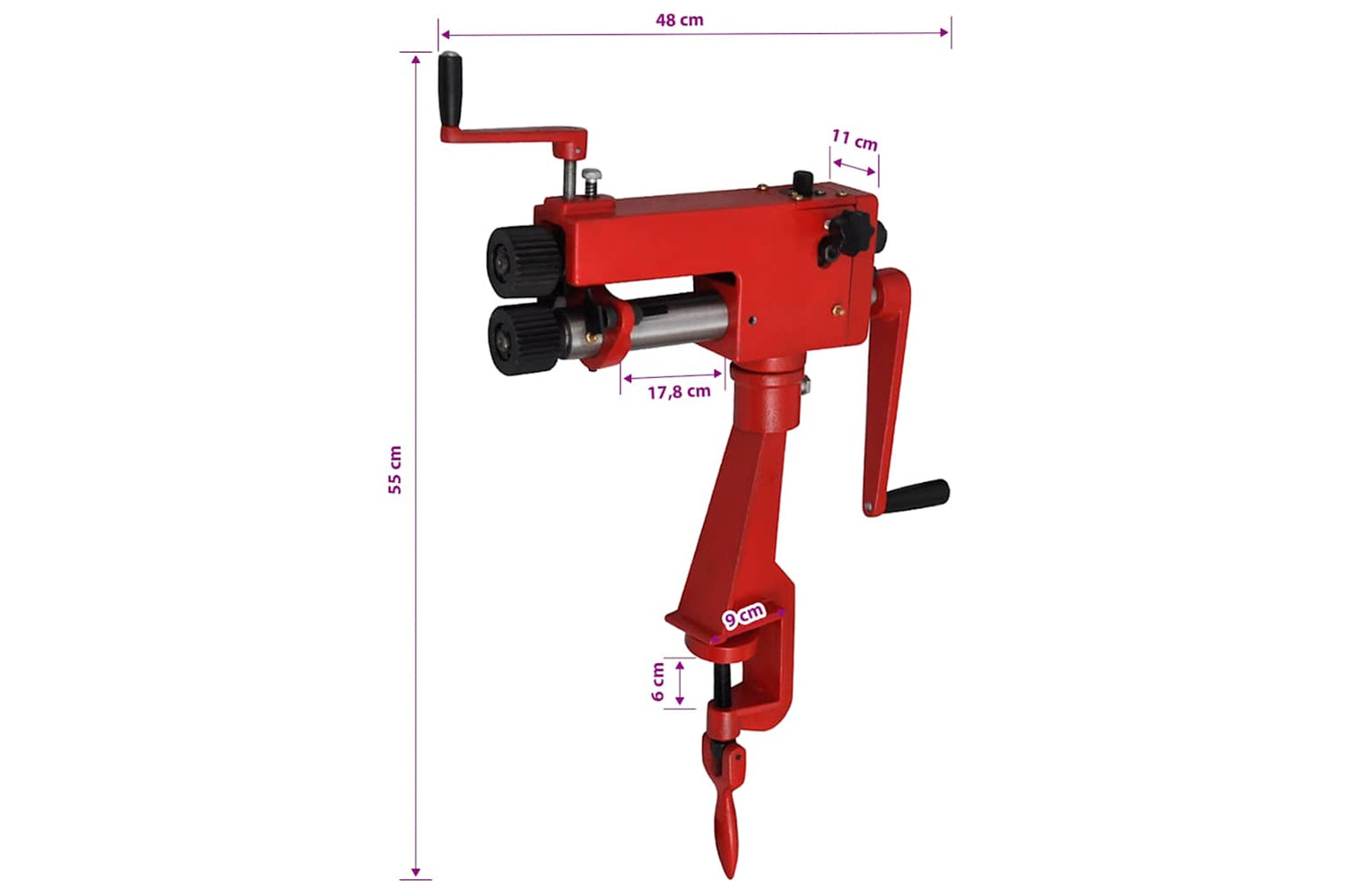 Vidaxl 141316 Manual Tube Beading Machine-6