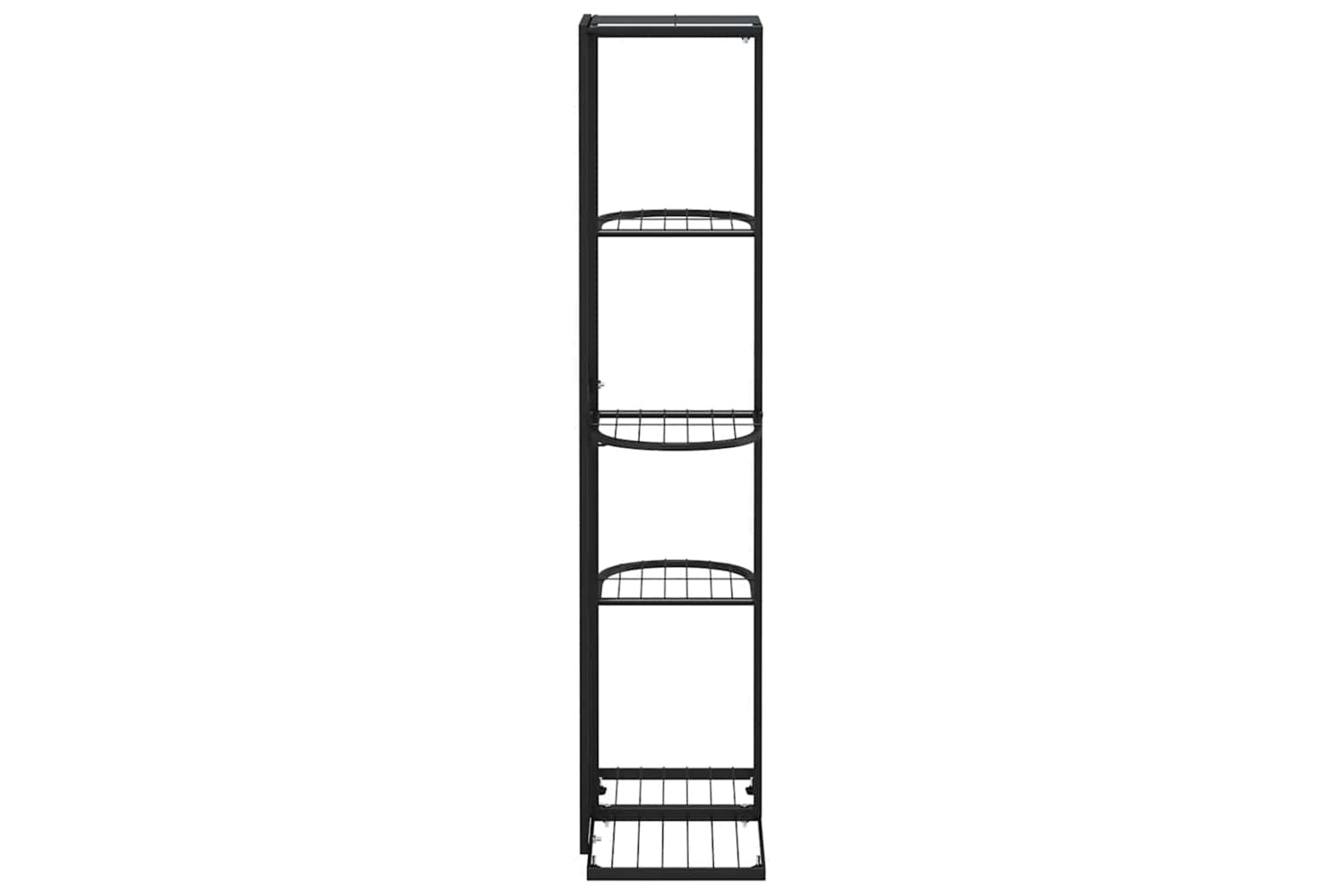 vidaXL 336110 5-floor Flower Stand 43x22x98cm Black Metal-5