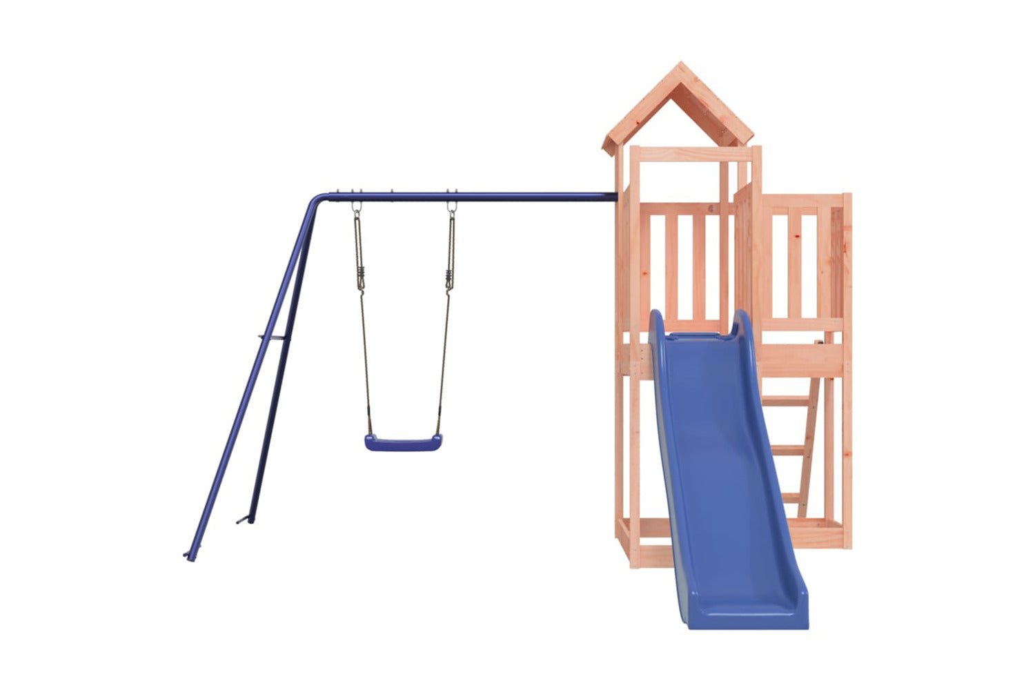 Vidaxl 3155841 Playhouse With Slide Swing Solid Wood Douglas-4