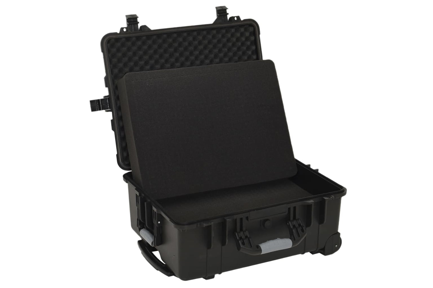 vidaXL 51797 Wheeled Flight Case Black 58x45x27cm Pp-4