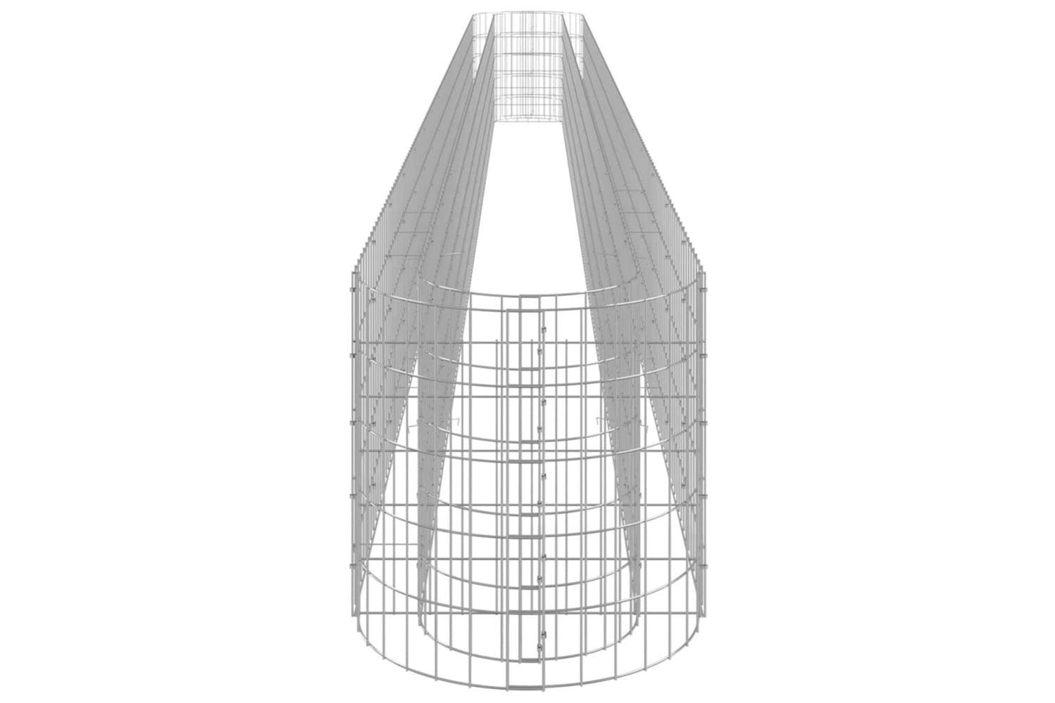 vidaXL 152031 Gabion Raised Bed Galvanised Iron 610x50x50cm-4