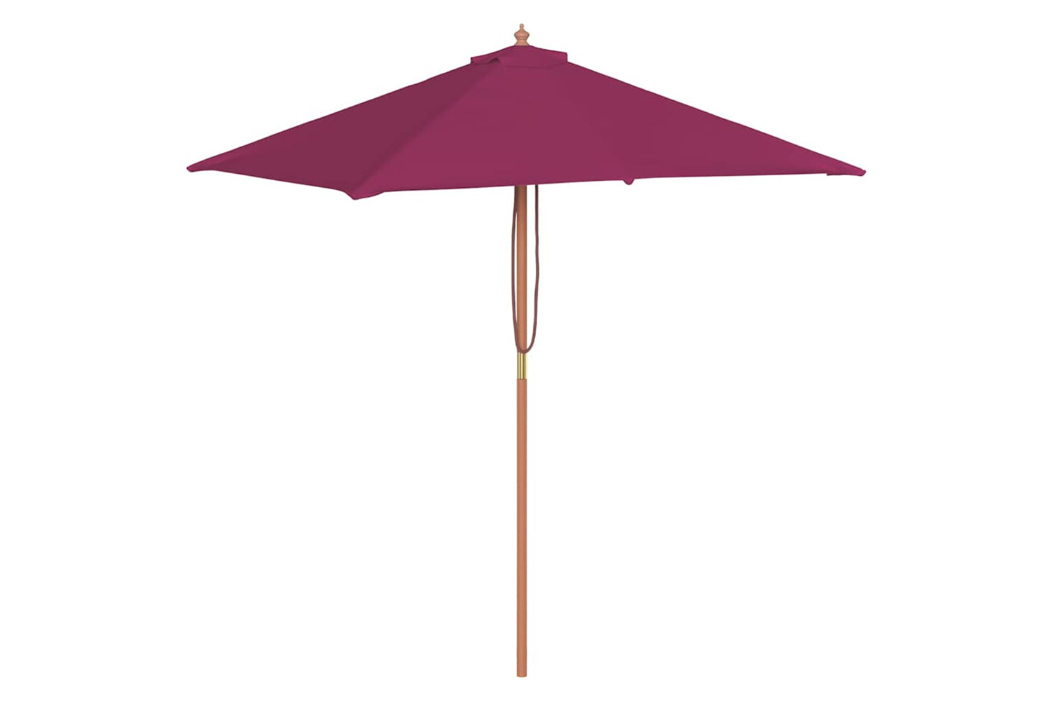 vidaXL 44537 Outdoor Parasol With Wooden Pole 150x200cm Bordeaux Red