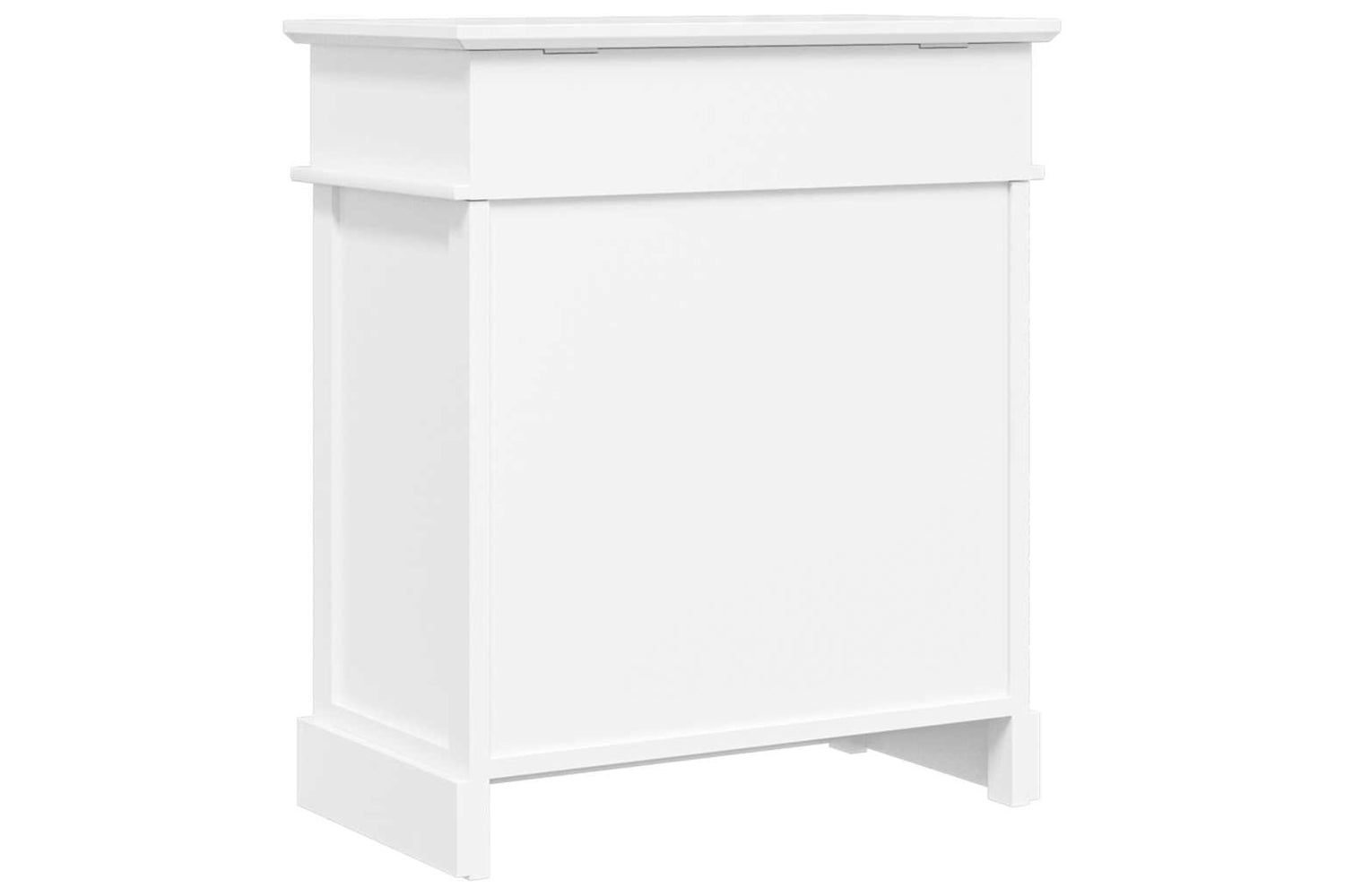 vidaXL 284085 Shoe Cabinet White 50x28x58cm Paulownia Wood-5
