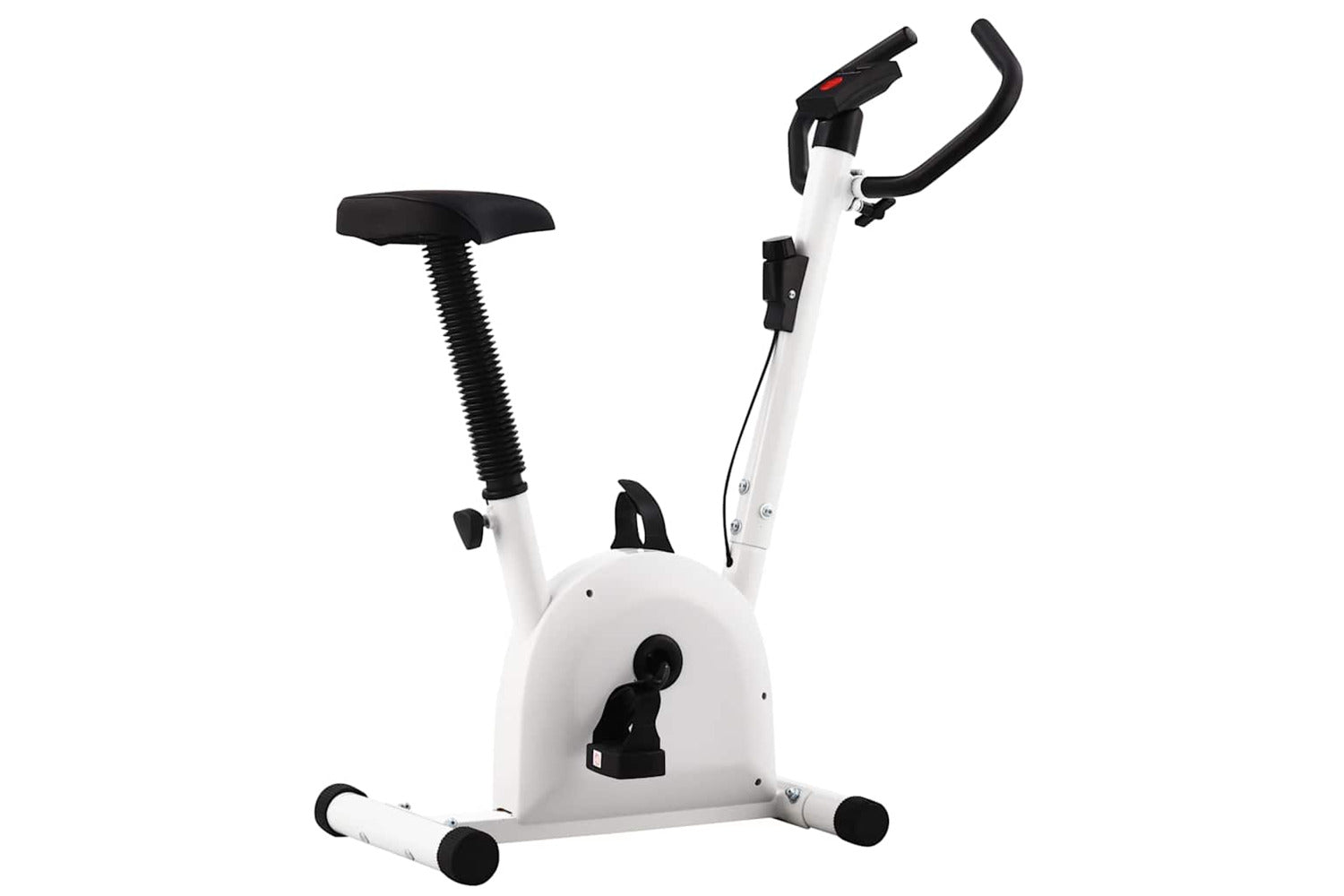 Vidaxl Exercise Bike With Belt Resistance White-2