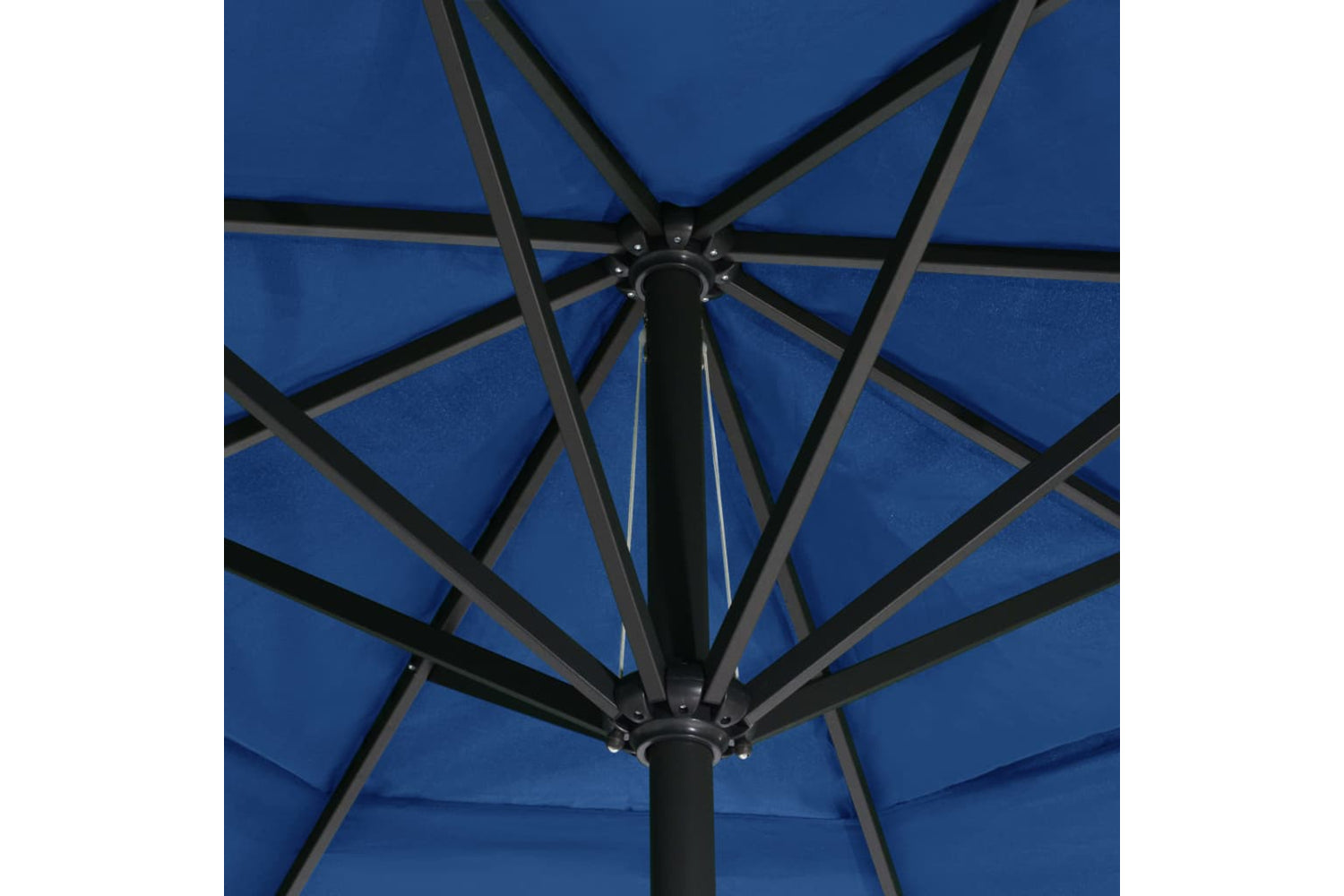 vidaXL 47369 Outdoor Parasol With Aluminium Pole 500cm Azure Blue-5