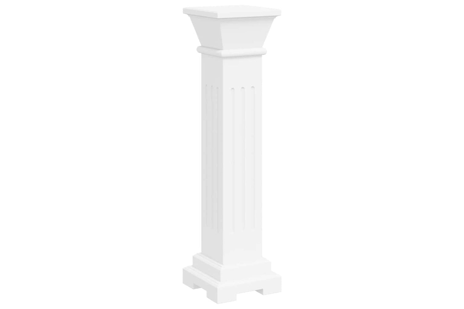 Vidaxl 241849 Classic Square Pillar Plant Stand Mdf