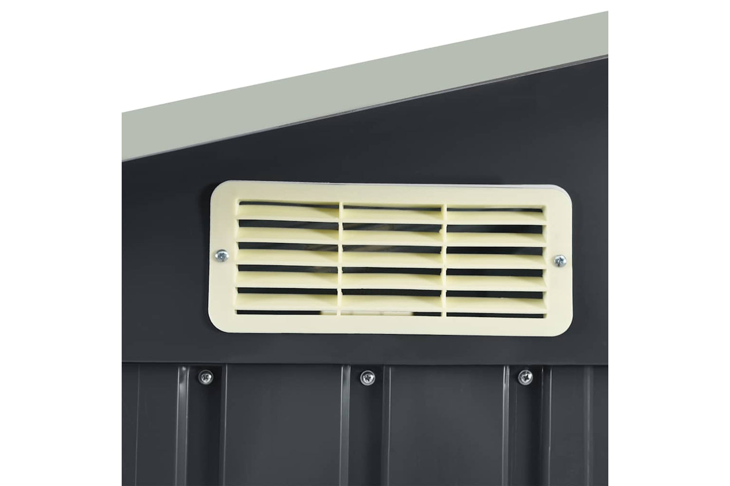 vidaXL 47106 Garden Shed With Rack Anthracite 205x130x183cm Iron-7