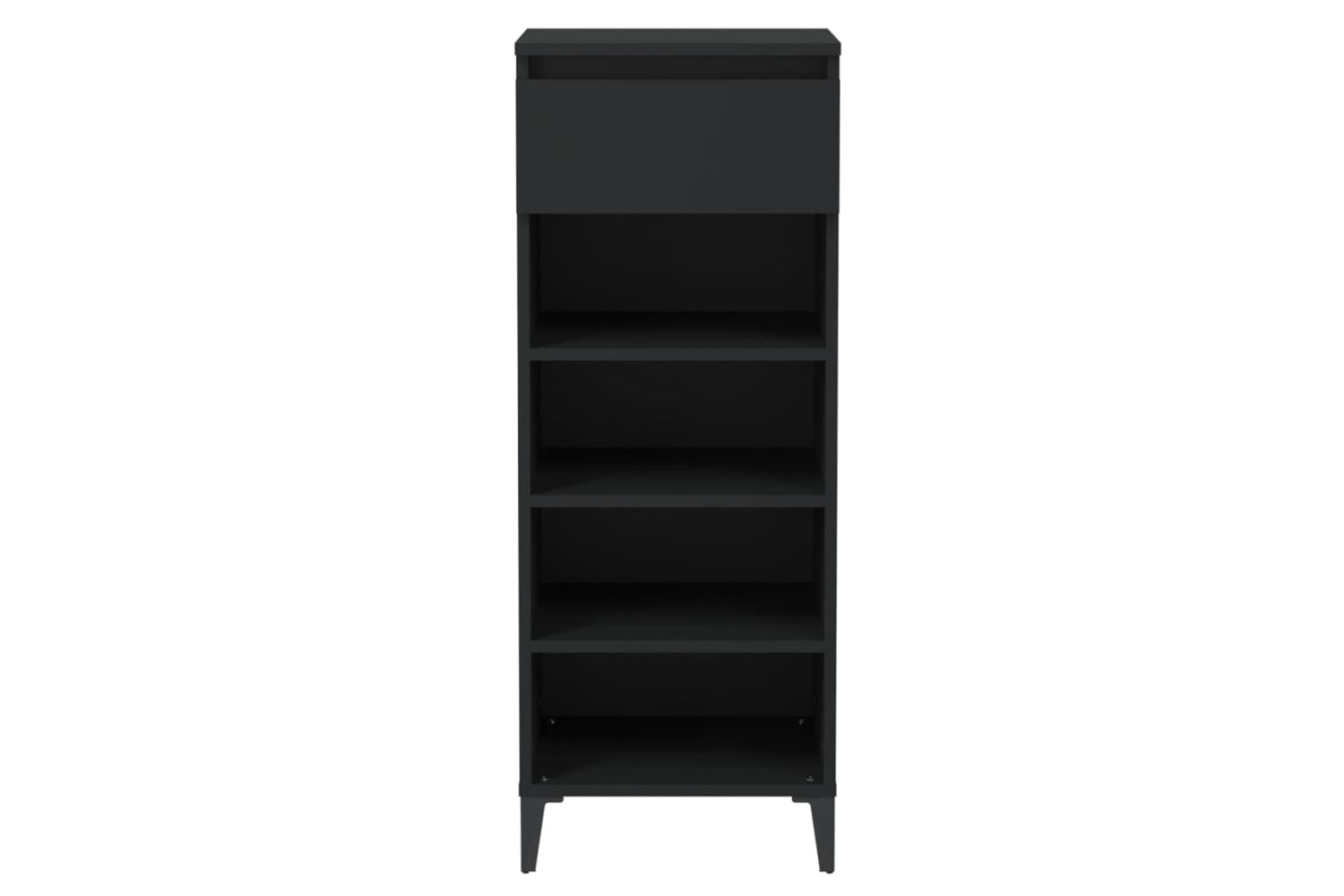 vidaXL 819781 Shoe Rack Black 40x36x105cm Engineered Wood-4
