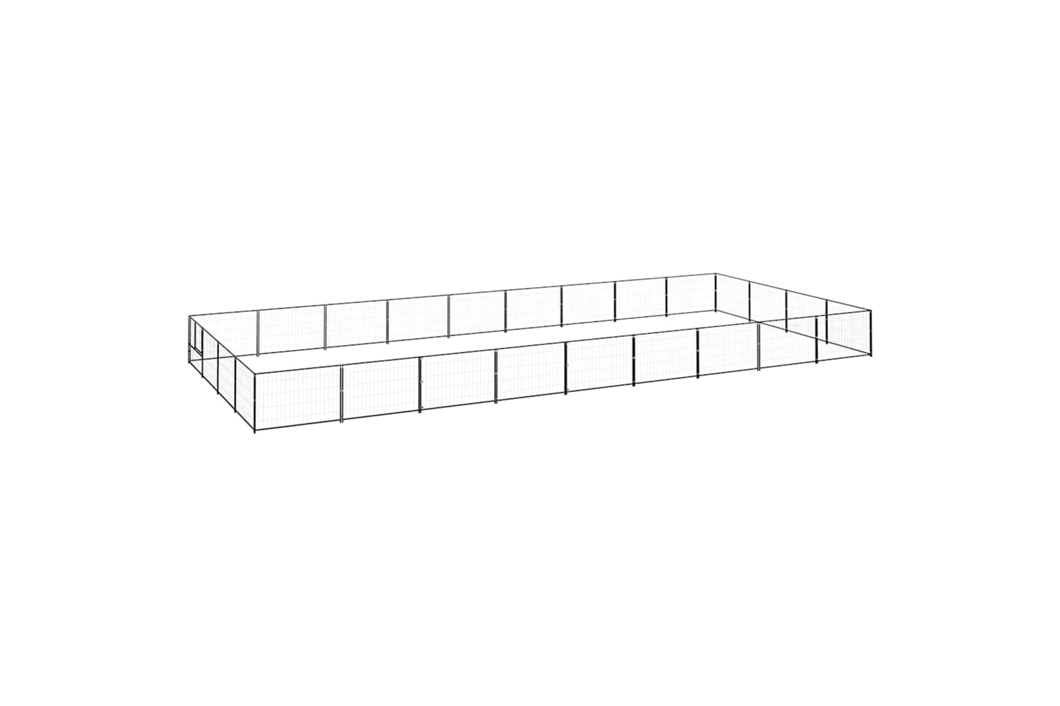 Vidaxl 3082148 Dog Kennel Black 36 M2 Steel
