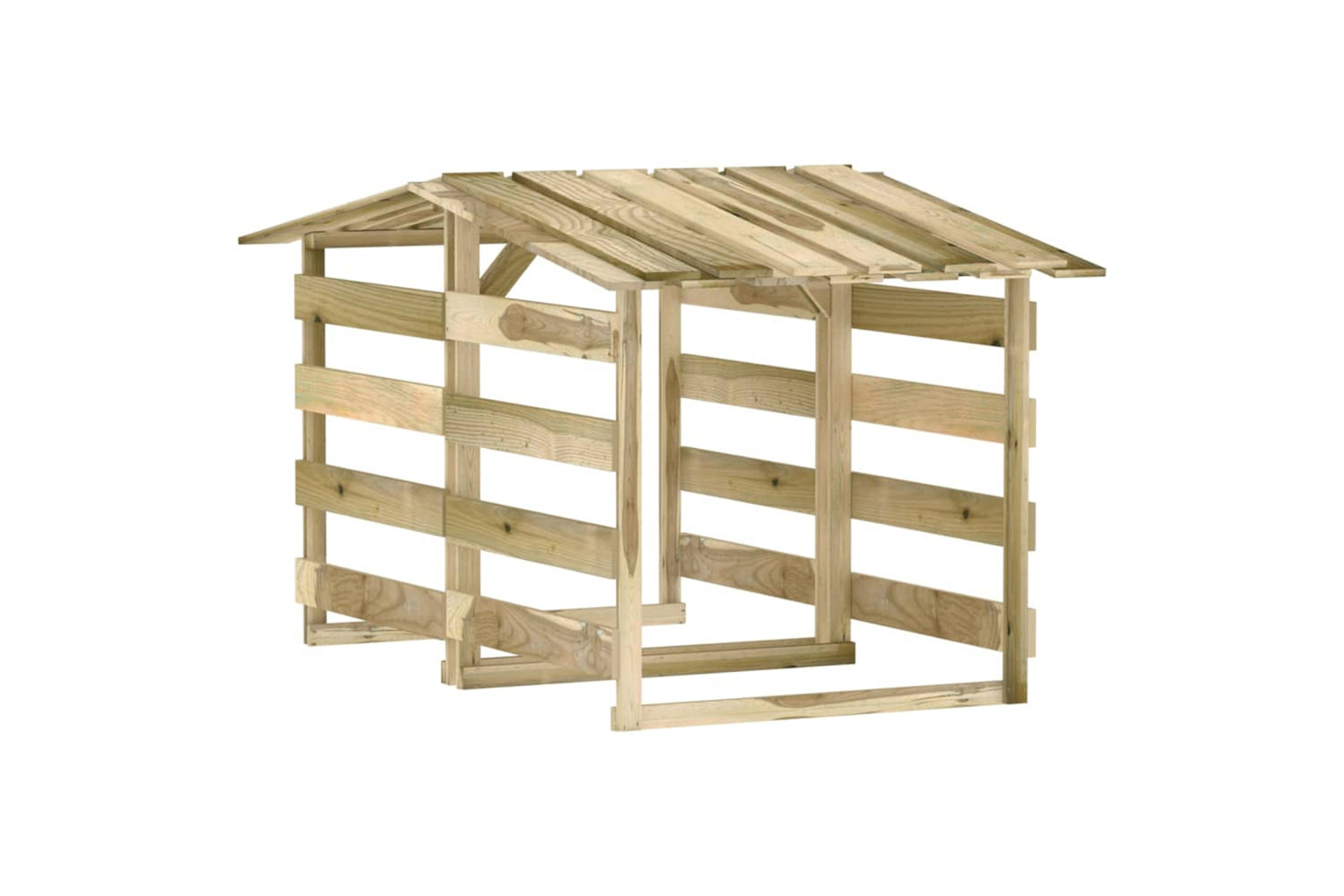 vidaXL 3096644 Pergolas With Roofs 2 Pcs 100x90x100cm Impregnated Pinewood