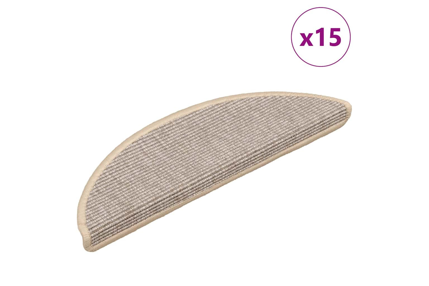 vidaXL 326895 Stair Mats Self-adhesive 15 Pcs 56x17x3cm Silver