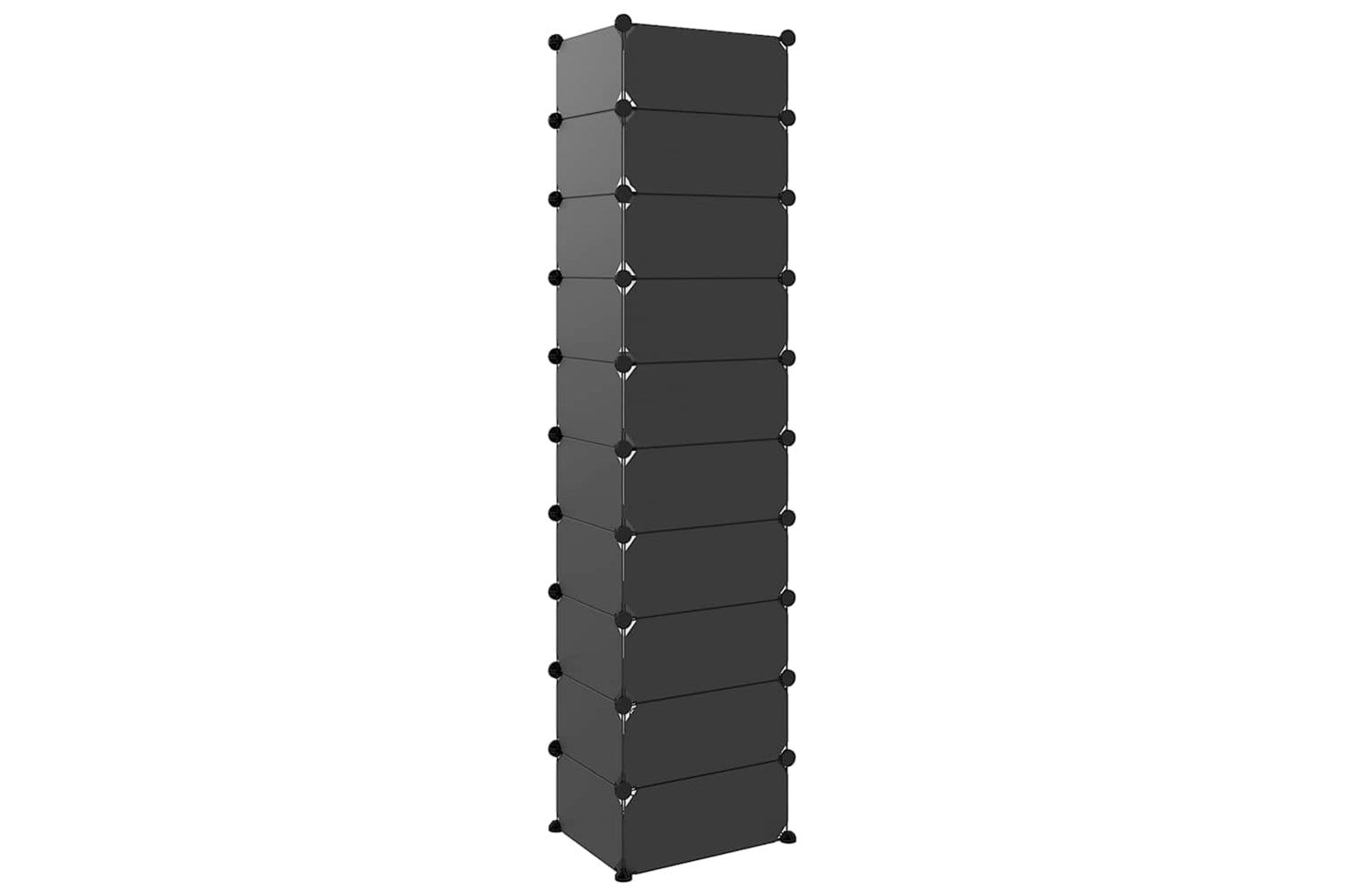 vidaXL 340560 Shoe Rack Black 44x32x174cm Pp-4