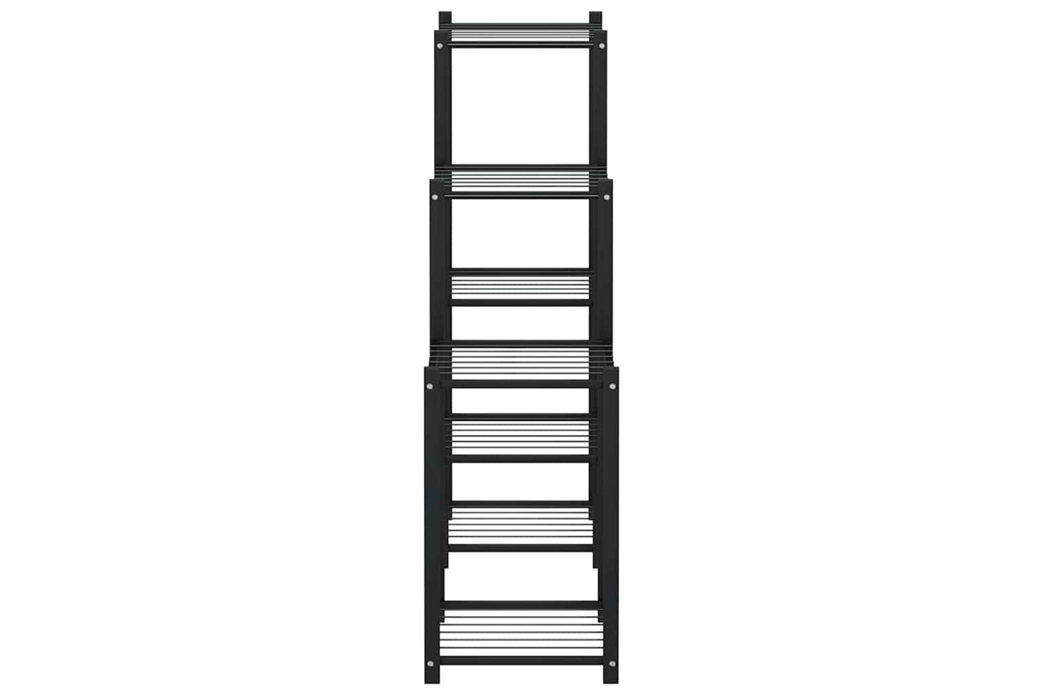 vidaXL 343129 Flower Stand 83x25x80cm Black Iron-5
