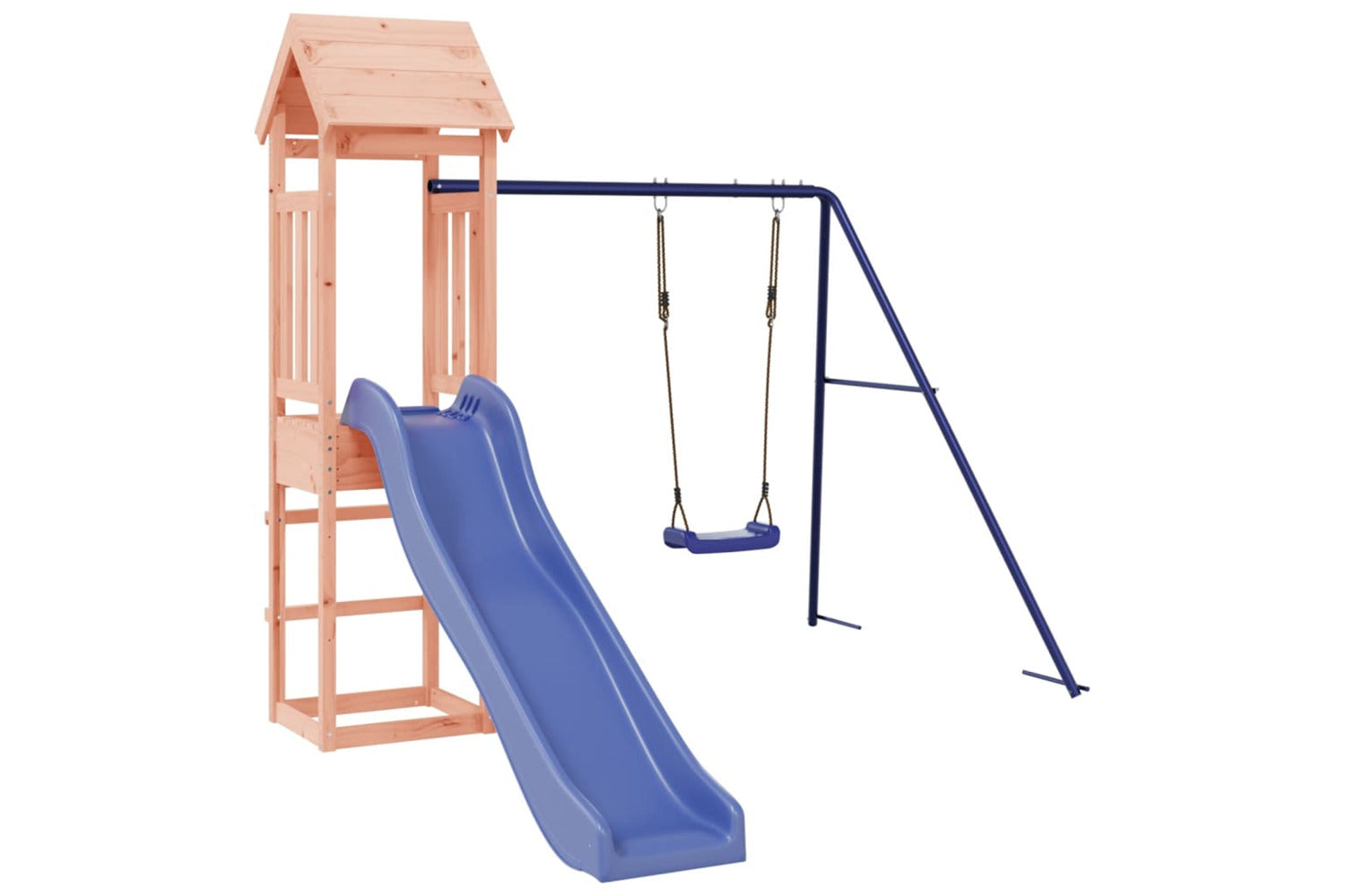 Vidaxl 3155820 Playhouse With Slide Swing Solid Wood Douglas-2