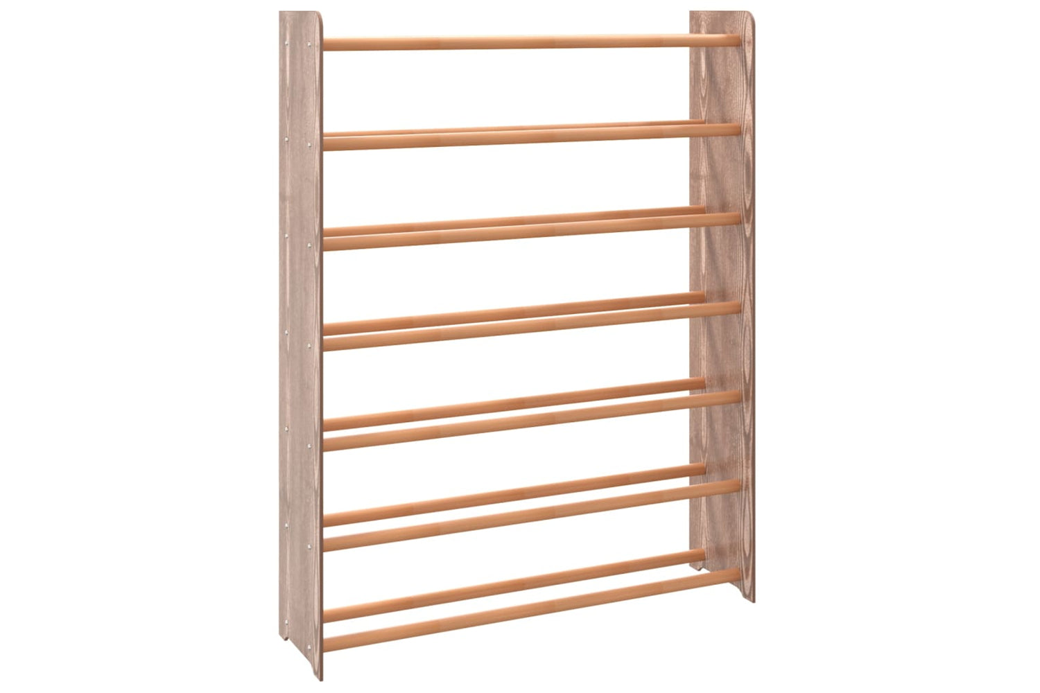 vidaXL 327350 Shoe Rack Brown 90x24x117cm Engineered Wood