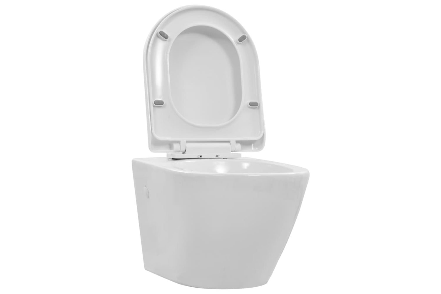 Vidaxl 145237 Wall Hung Rimless Toilet Ceramic White