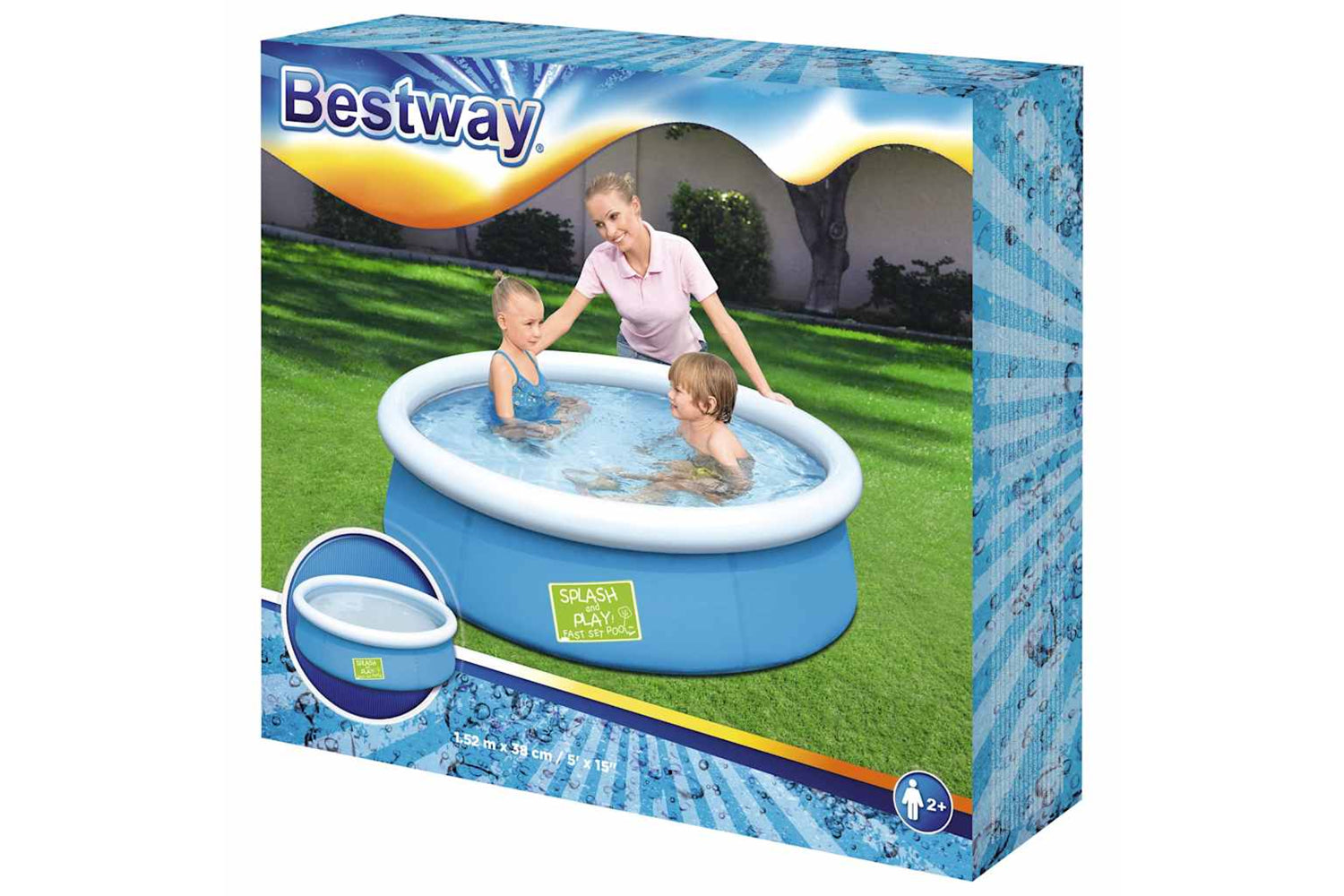 Bestway 92869 My First Frame Pool 152x38 Cm-2