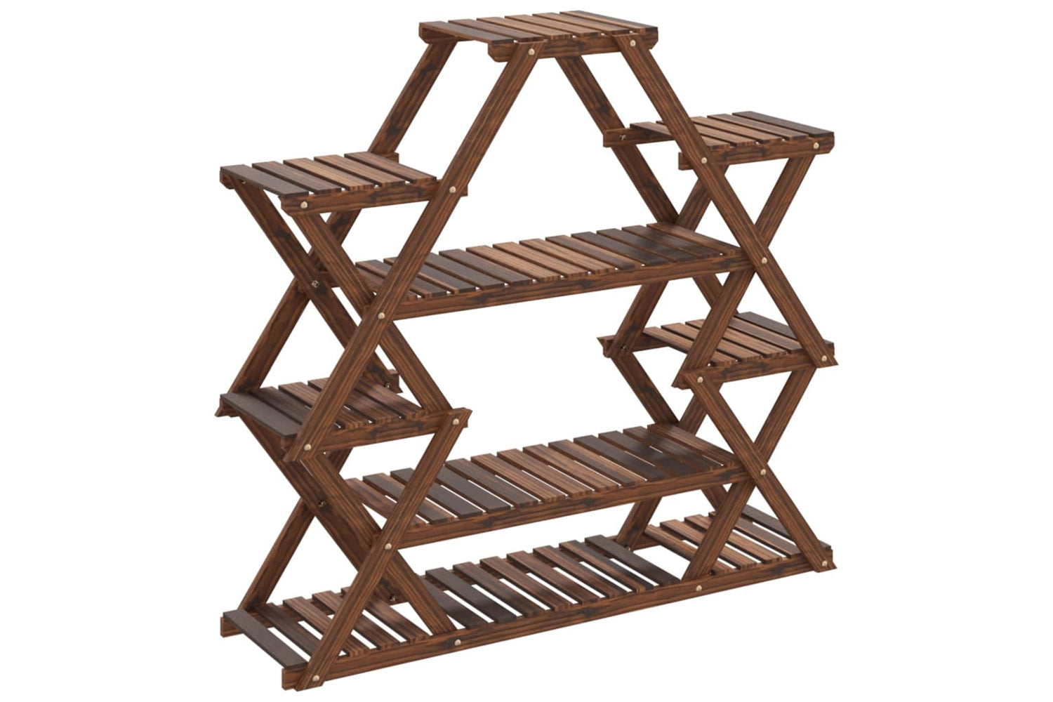 vidaXL 362877 Flower Stand 110x25x105cm Solid Wood Fir