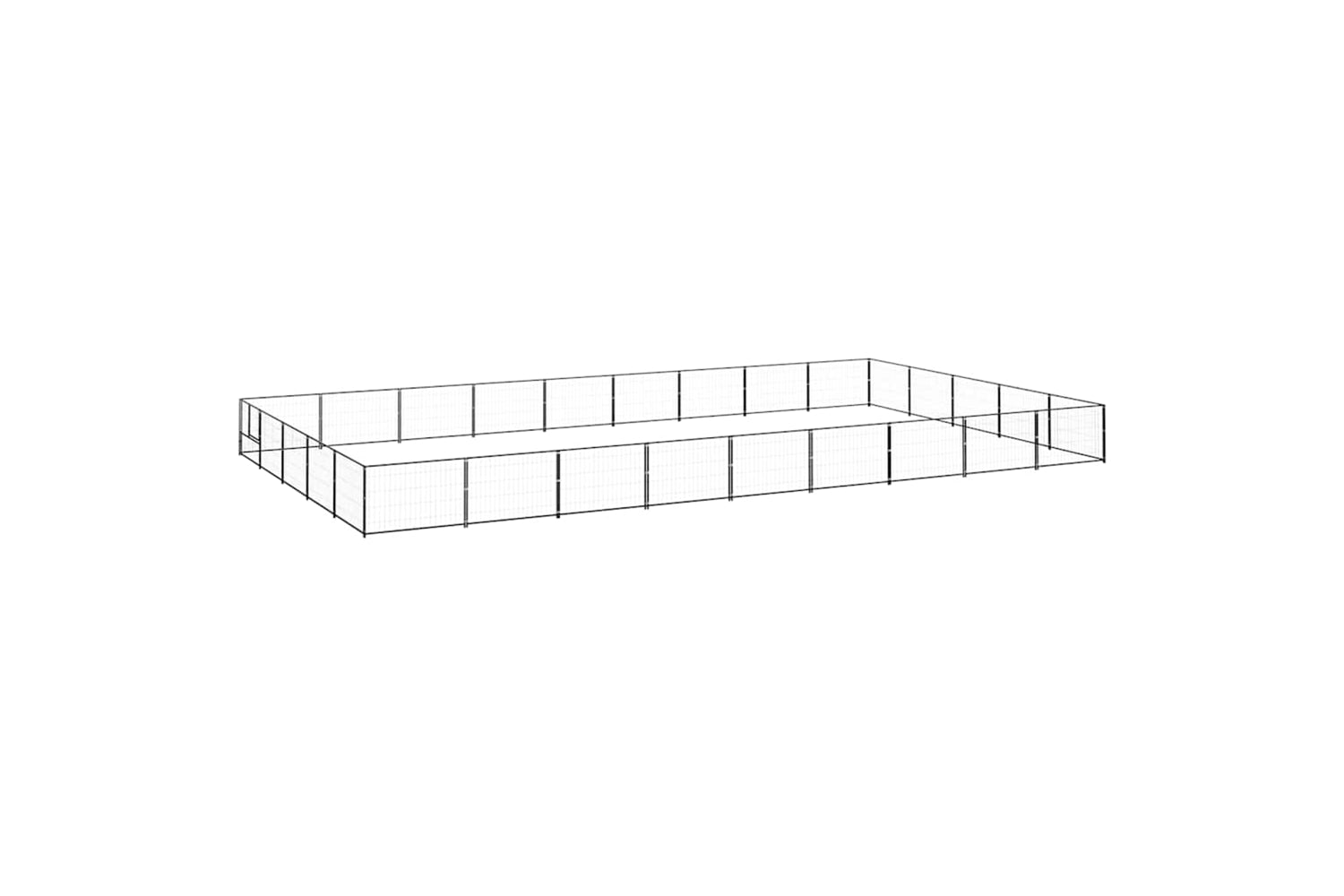 Vidaxl 3082161 Dog Kennel Black 45 M2 Steel