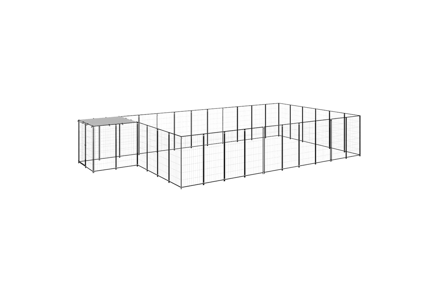 Vidaxl 3082215 Dog Kennel Black 19.36 M2 Steel
