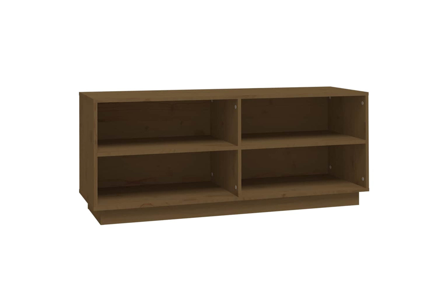 vidaXL 813543 Shoe Cabinet Honey Brown 110x34x45cm Solid Wood Pine
