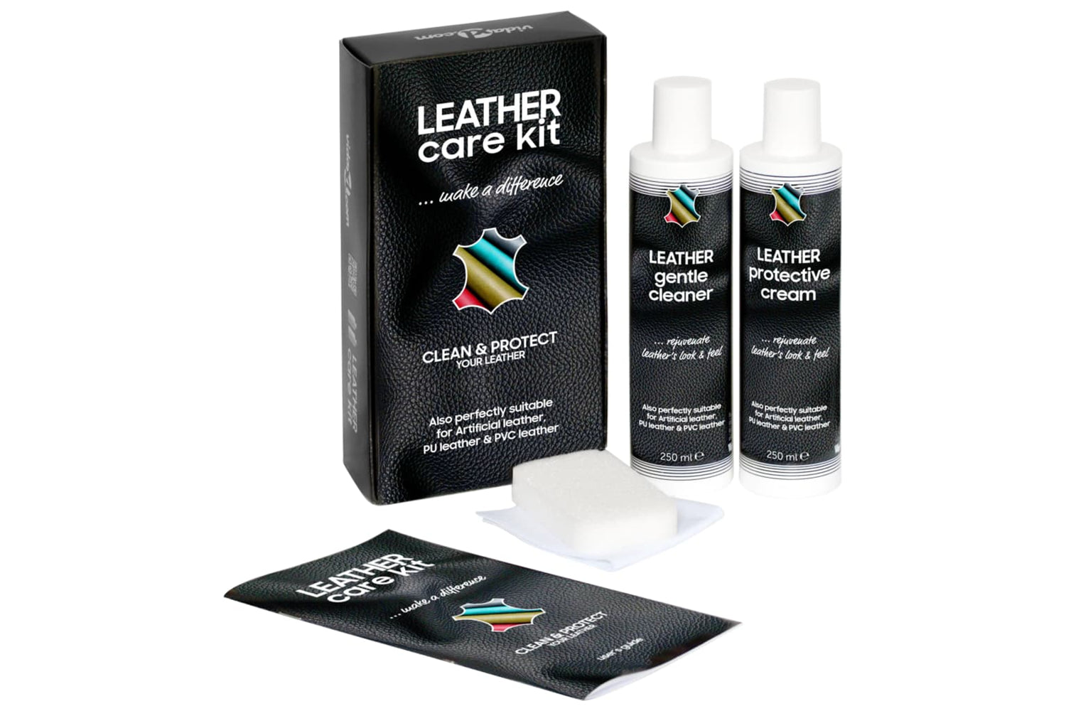 Vidaxl 286970 Leather Care Kit Care Kit 2x250 Ml