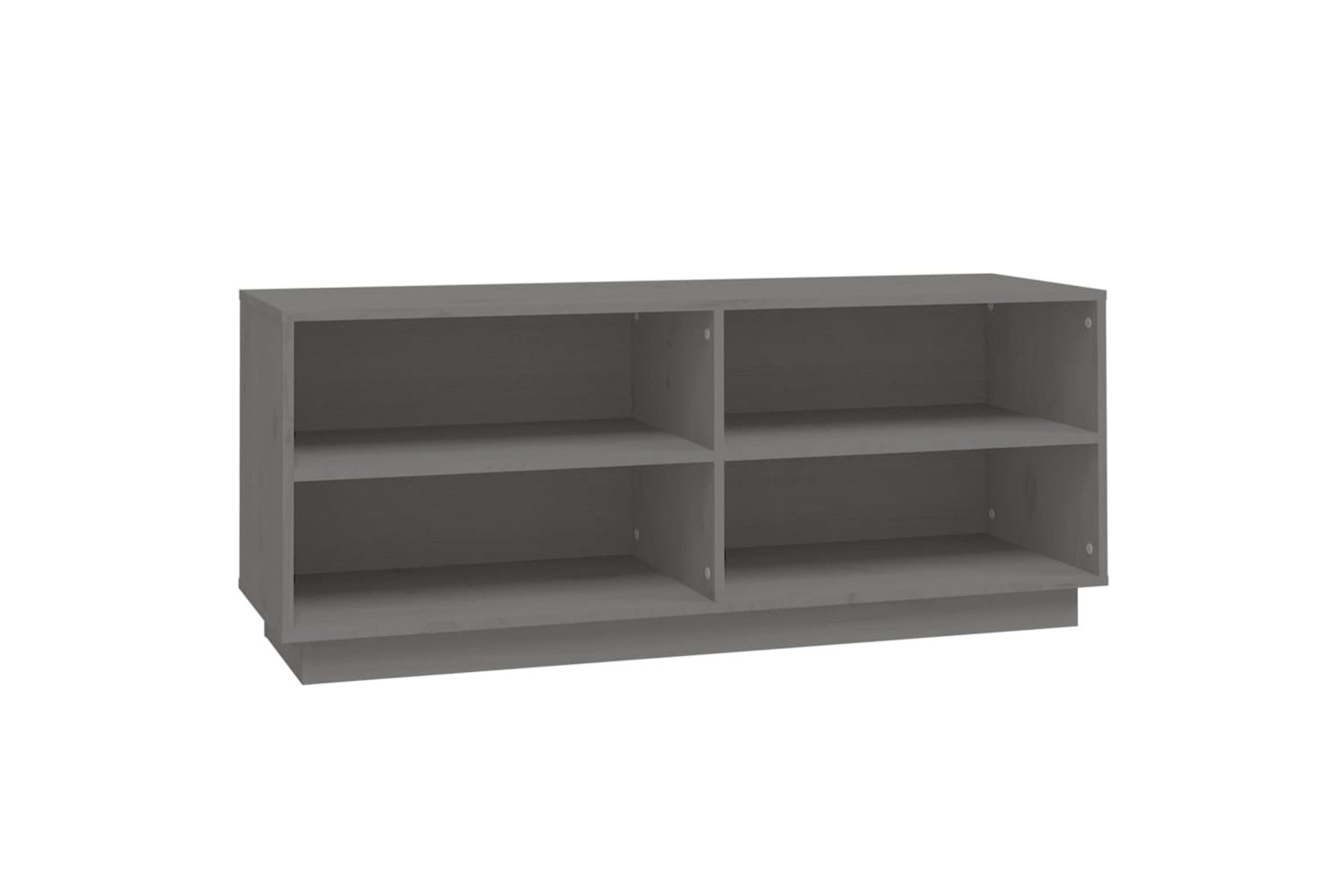 vidaXL 813542 Shoe Cabinet Grey 110x34x45cm Solid Wood Pine