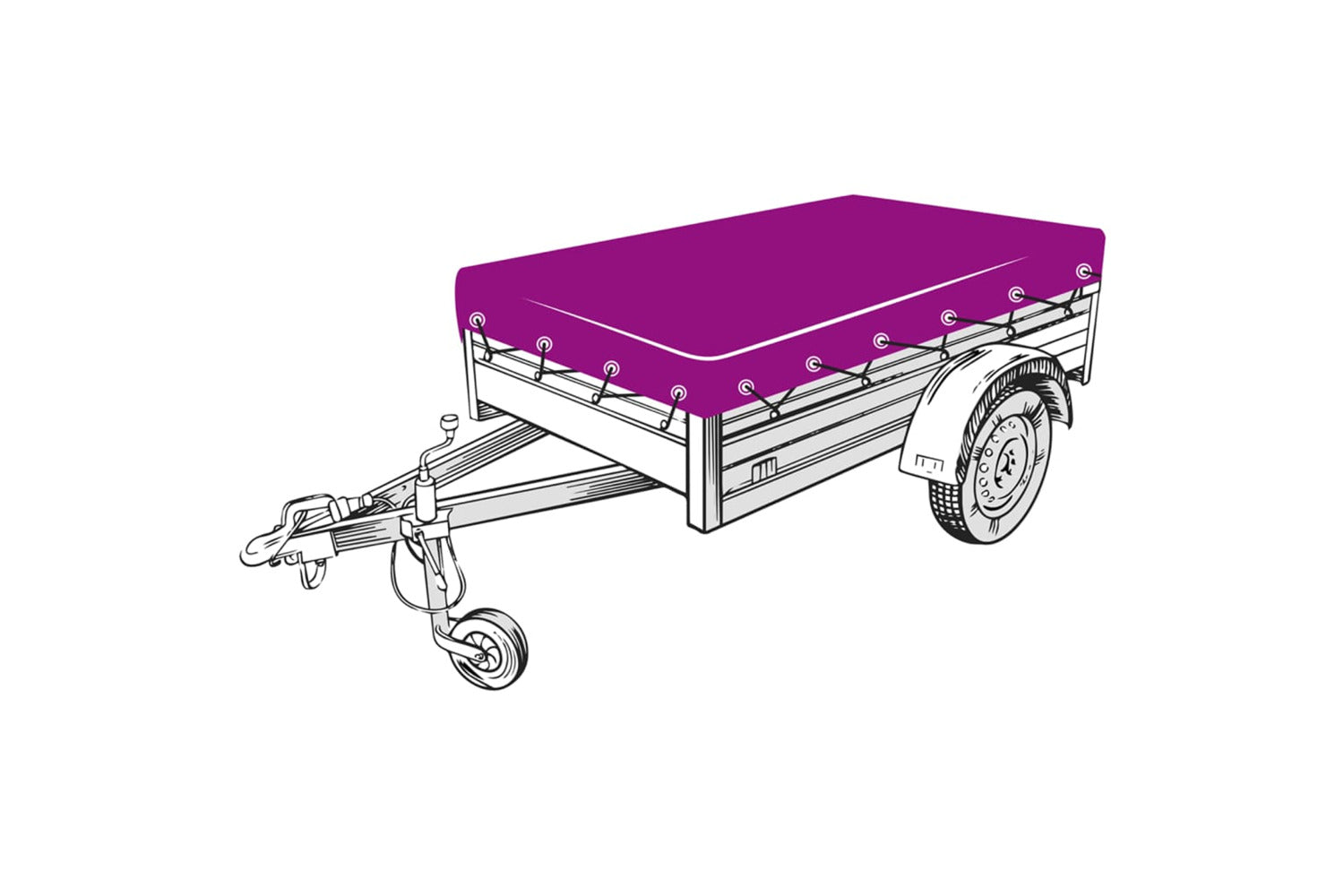 vidaXL 144993 Trailer Net Hdpe 2.5x3.5 M Black-3